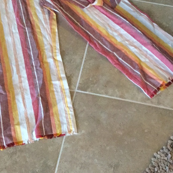 DREW red/orange sunset stripe jumpsuit, NWT - Picture 9 of 10